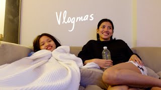 VLOGMAS #4: Sister Sleepover, FaceTime Date &amp; Home After Two Weeks! 👯‍♀️🥰