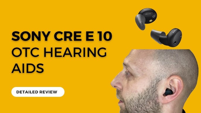 Sony CRE-E10 Audífonos OTC autoajustados para pérdida auditiva leve a  moderada, calidad de sonido de grado recetado, cómodo diseño de  auriculares