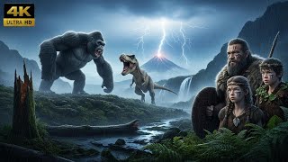 King Kong vs T-Rex: Prehistoric Humans Survive on an Ancient Planet | Prehistoric Planet Movie
