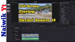  How To View Full-Screen Preview In Davinci Resolve 18