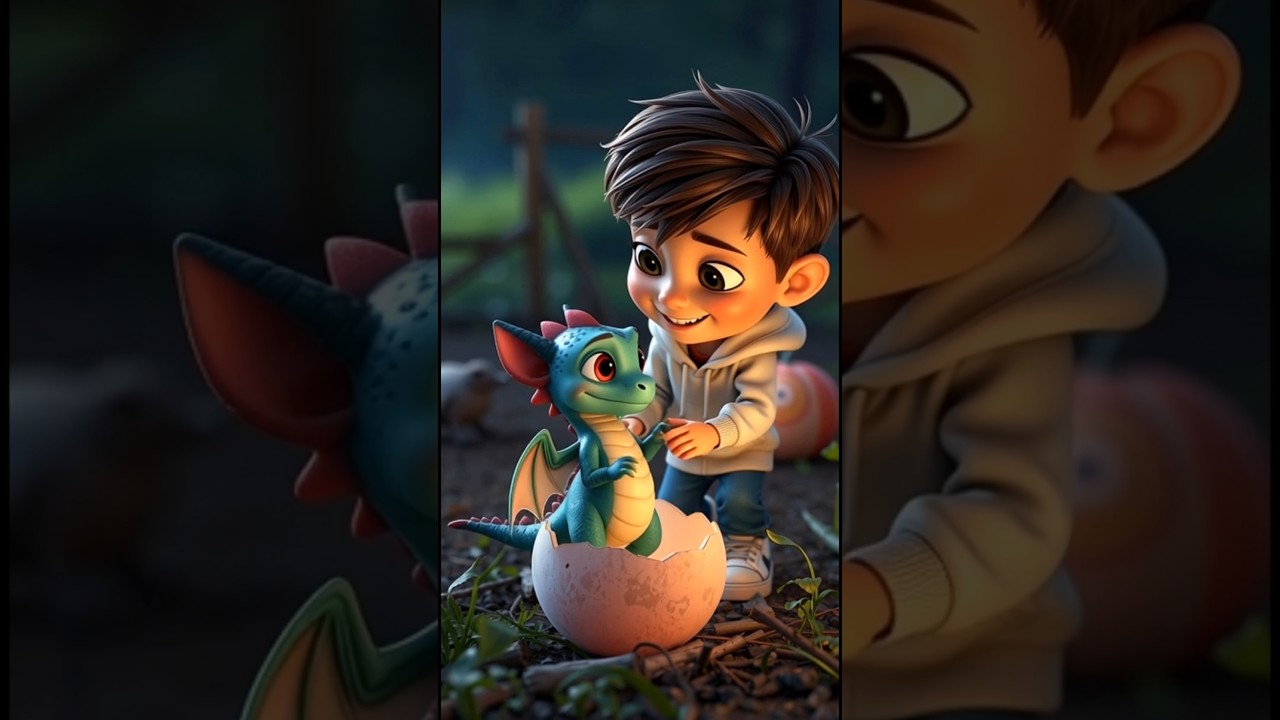 The Boy and the Baby Dragon: A Magical Farewell 