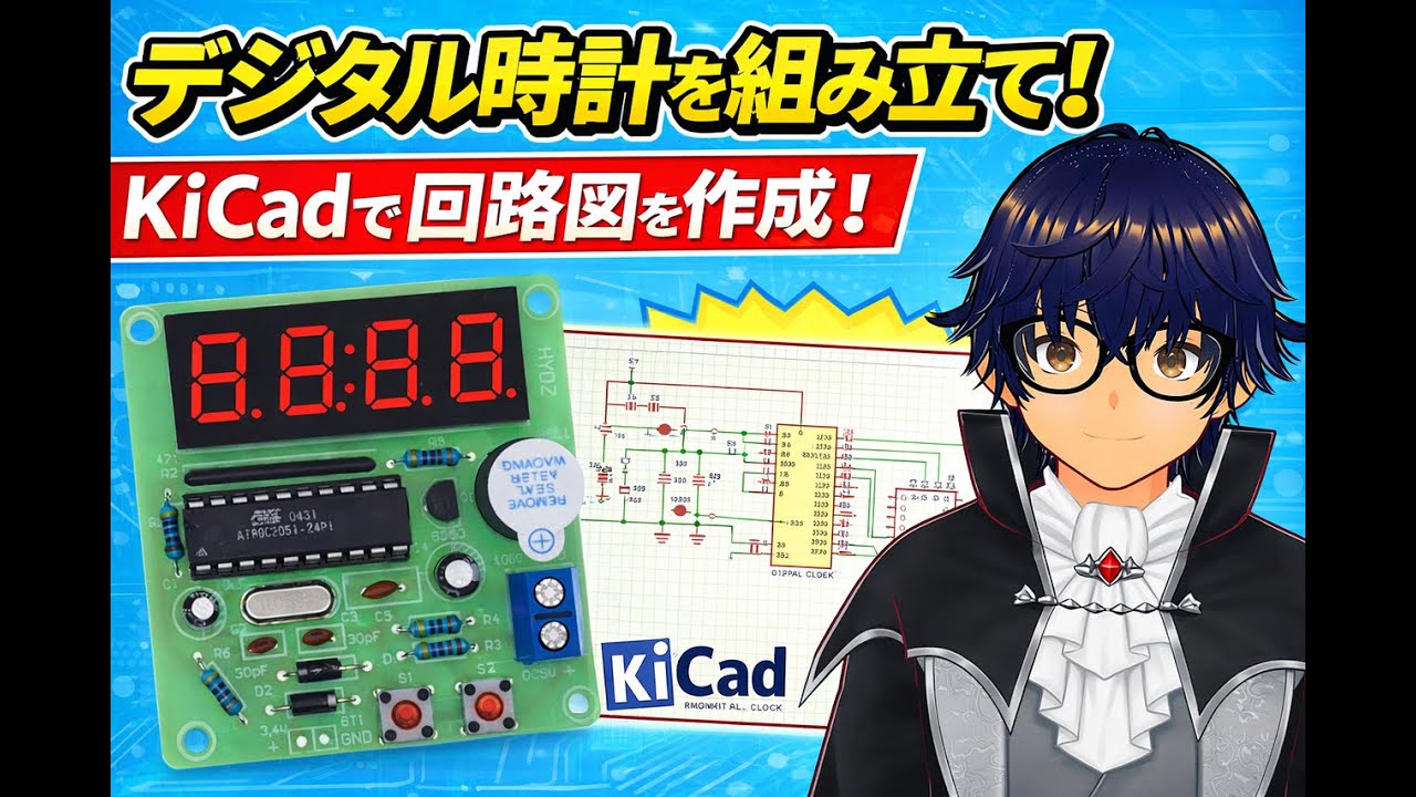 Beginner] Building a Digital Clock! Trying My Hand at Circuit 