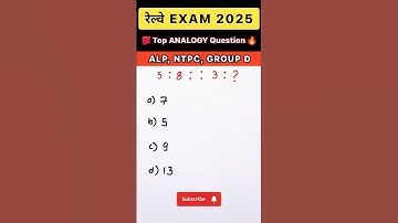 RRB NTPC, ALP, JE, GROUP D, RPF PYQ | #reasoning #rrbmaths #ntpc #alp #khansir #motivatio #pyq #gk