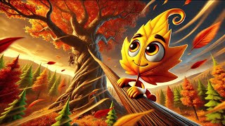 🌟 The Brave Leaf That Refused to Fall | Inspiring Children's Story with a Beautiful Moral 🍁