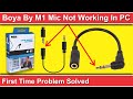 How To Fix Boya Mic M1 Not Working Laptop And Pc TRRS TO TRS Converter