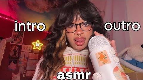 Repeating my Intro & Outro🌱 (good, good) Fast and Aggressive ASMR Mouth Sounds, Hand Movements￼