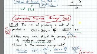 5.2 Optimization--Minimize Average Cost (Video 3)