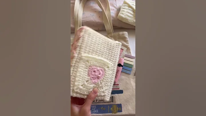 cute #crochet #book cover idea, tutorial is on my channel! 💌 #booktube #bookworm