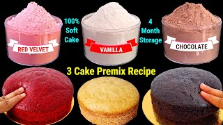 Cake Premix Recipe | 3 Eggless Cake Premix at Home|Vanilla premix | Red Velvet Premix |Chocolate Pre screenshot 5