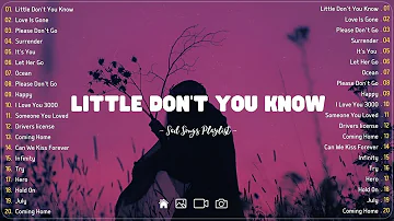 Little Don't You Know💔 Sad songs playlist with lyrics ~ Depressing Songs 2023 That Will Cry Vol. 169