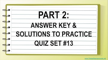 Math Grade 4 Practice Quiz Set #13 Part 2