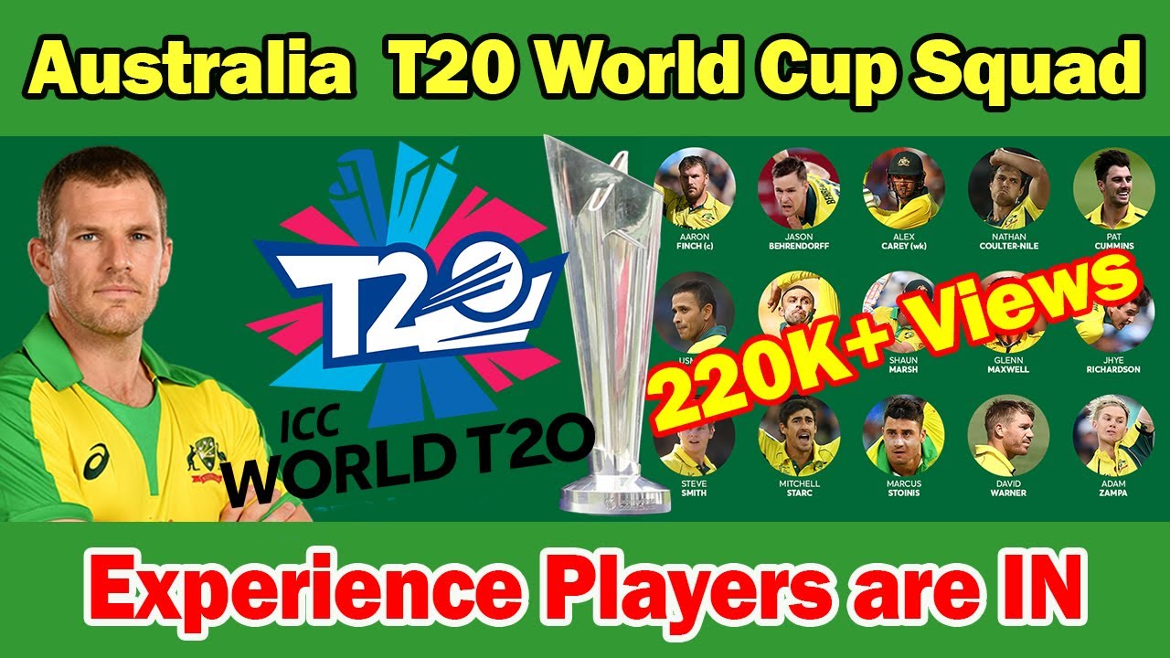 Australia T20 World Cup Squad 2021 ✅ ICC T20 World Cup 2021 🏆 Australia Squad for ICCWT20 2021