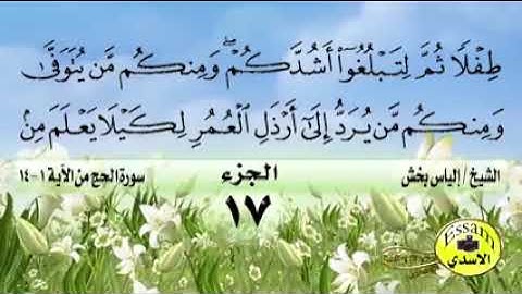 سورة الحج الشيخ إلياس بخش 🌼