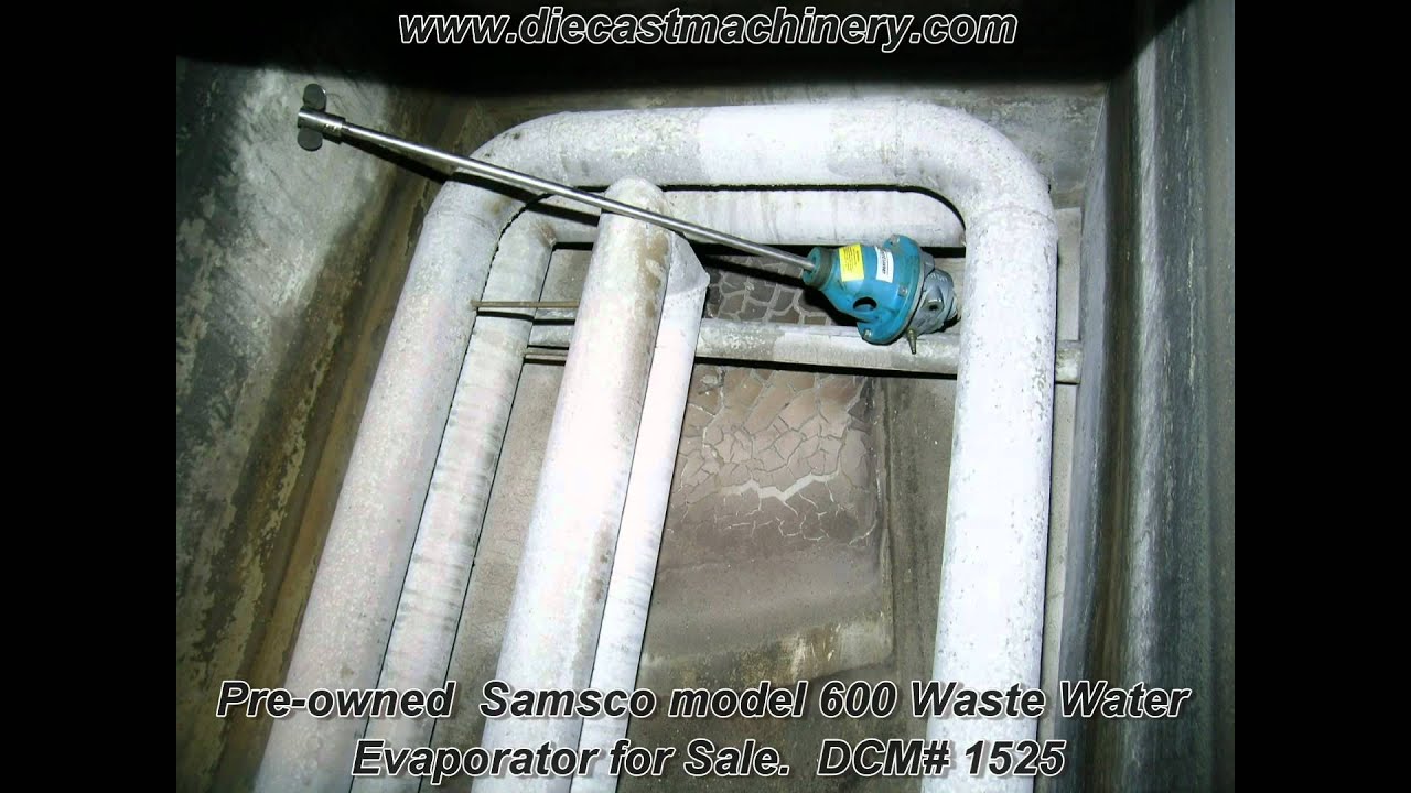 Used Samsco Waste Water Evaporator. DCM 1525 YouTube