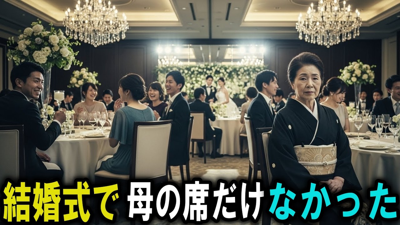 結婚式で“いない者扱い”された母が、最後に救われた瞬間