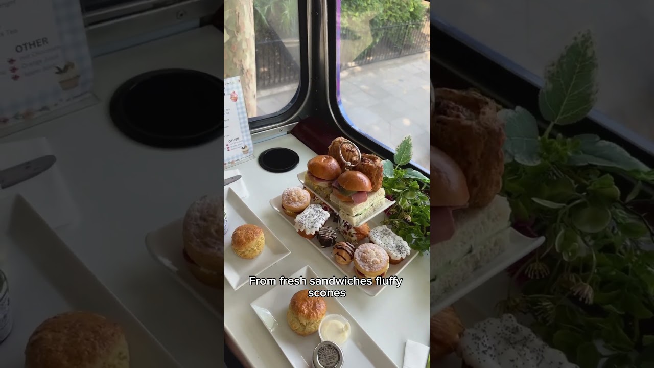 London Afternoon tea on a bus 🚌