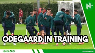 Odegaard FIT and FIRING as Arsenal look in HIGH SPIRITS ahead of Bayern Munich clash!