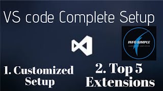 VS Code Full setup in tamil | top 5 extensions in vscode | info simple