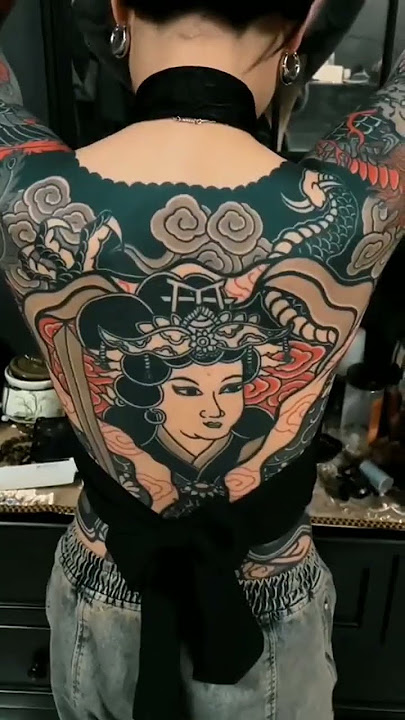 Chinese girl tatoo 😍💕 #shortvideo #subscribe #storywa #news #like #chinese #girl #tatoo #yakuza