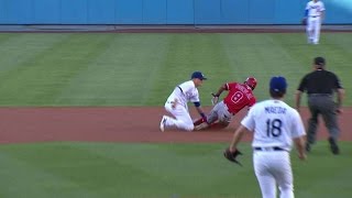 Famous LAA@LAD: Barnes catches Young Jr. stealing second Profile