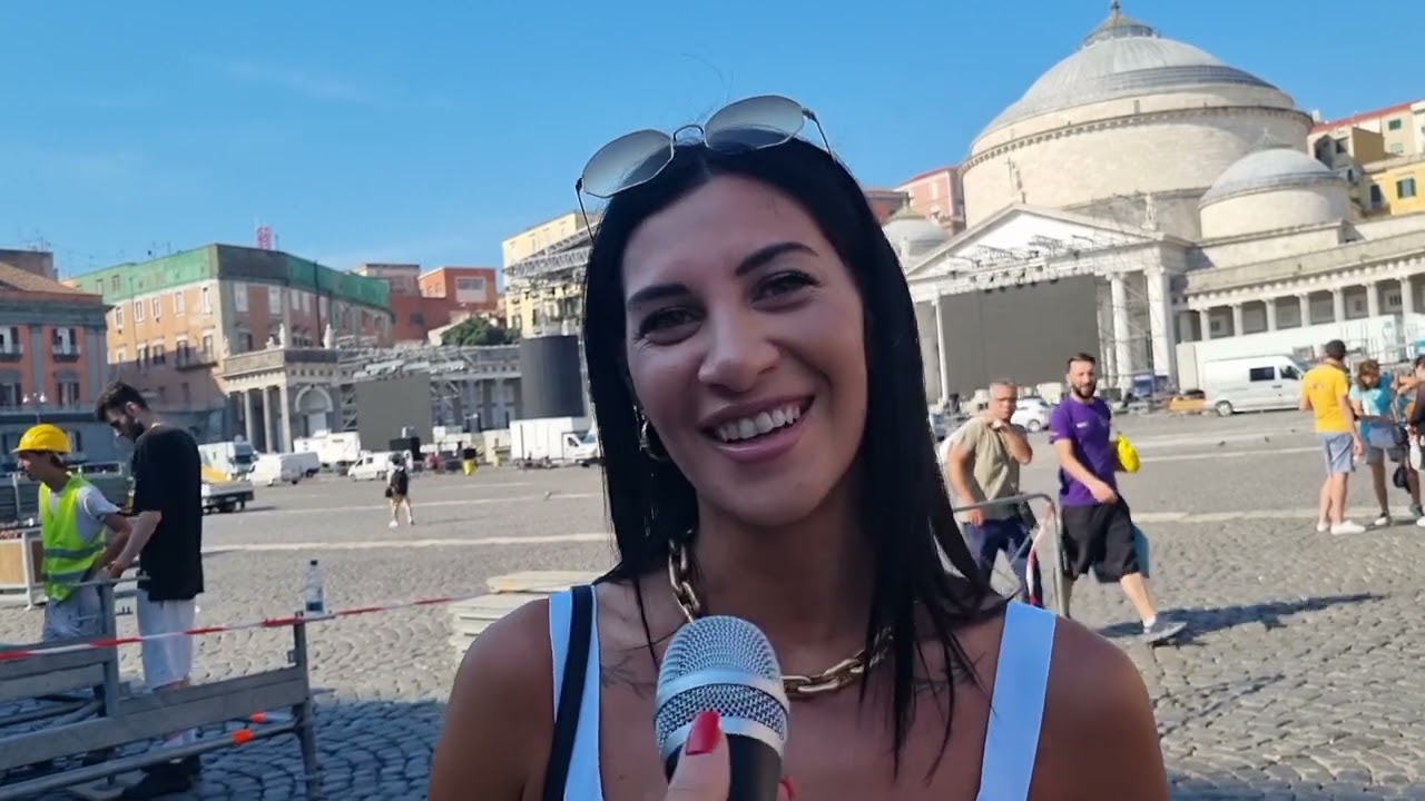 Gigi D'Alessio al Plebiscito, i preparativi per il concerto