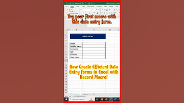 How to build a data entry form that anyone can use—no VBA coding | Master Your Excel Skills #excel