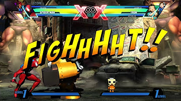 ULTIMATE MARVEL VS. CAPCOM 3 Spiderman,Akuma,Sentinel Requested Gameplay