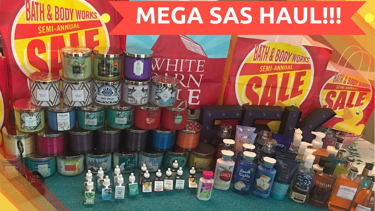 mega bath and body works semi annual sale sas haul june 2017 youtube bath and body works semi annual sale summer 2017