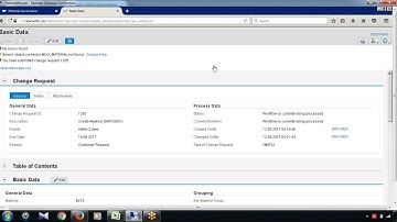 @SAP SAP MDG Workflow and Configuration of Change Request in SAP MDG