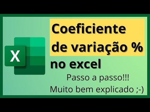 Vídeo: Como você calcula o CV no Excel?