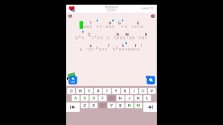Cryptogram: The Solution For Level 73! - Step by Step Word Brain Puzzle