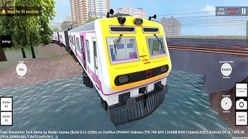 Mumbai Local Train Accident in RG Train Tech Demo Android Gameplay | Indian Train Simulator GAME 3D