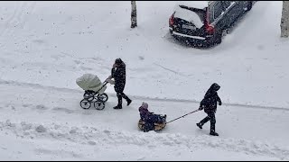 Снежная весна. Северодвинск, 20 апреля.