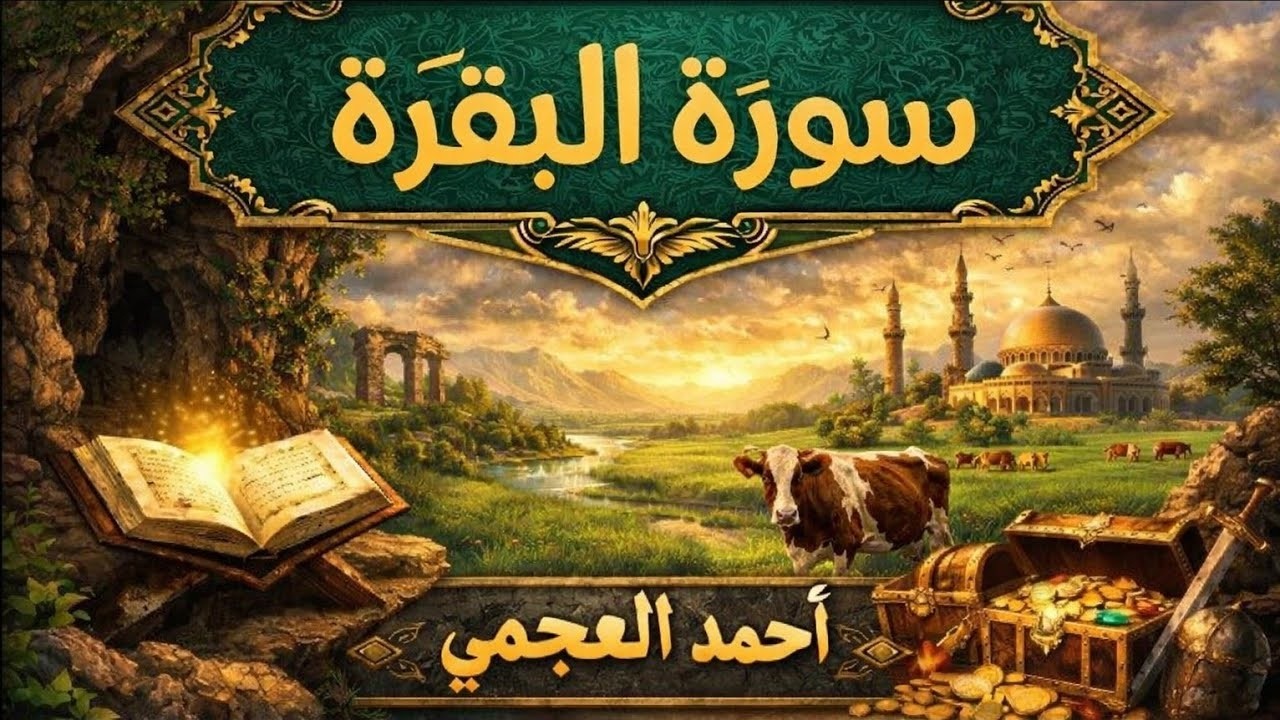 سورة البقرة كاملة بصوت الشيخ أحمد العجمي | تلاوة خاشعة مؤثرة بجودة عالية