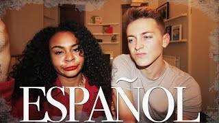 TRYING TO SPEAK OUR HIGH SCHOOL SPANISH | DamonAndJo