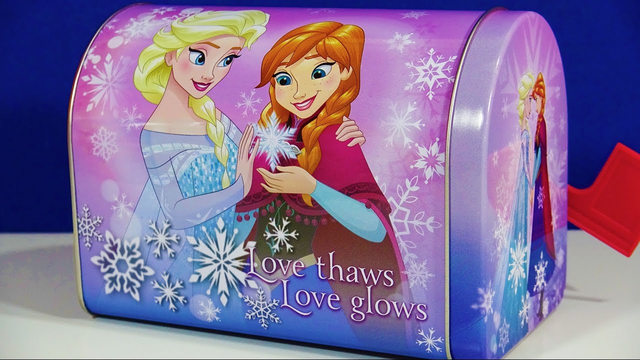Disney Princess Frozen Mailbox Toys Frozen Surprise Egg Shopkins Light