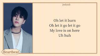 TREASURE - 'LET IT BURN' easy lyrics