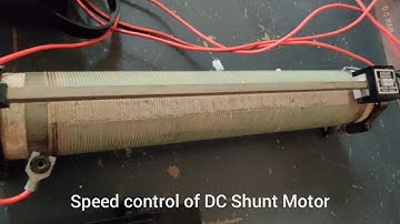 Speed control of DC Shunt Motor - Electrical Engineering Lab - Mechanical - 3rd Semester
