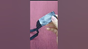 Sewing :Tip How to Cover Zipper Ends/ Easy Zipper Tabs - Great for Bags & Purses #Shorts #tutorial