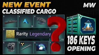 New Event Classified Cargo 186 Keys Chest Opening - Modern Warships