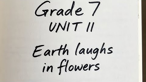 Grade 7 UNIT 11