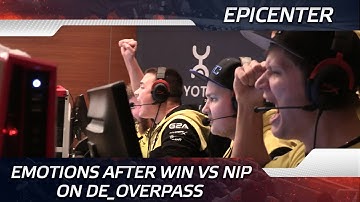 Emotions after the victory over NiP on de_overpass @ EPICENTER (ENG SUBS)