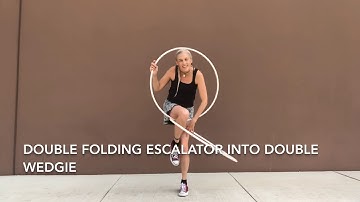 Double folding escalator to a double wedgie twin hoop tutorial with Jasmine Kienne