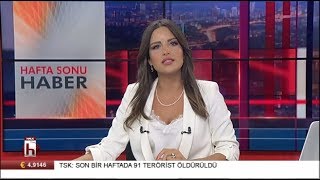Halk Tvnin Güzeller Güzeli Spikeri Mehtap Özkan Ile Hafta Sonu Ana Haber