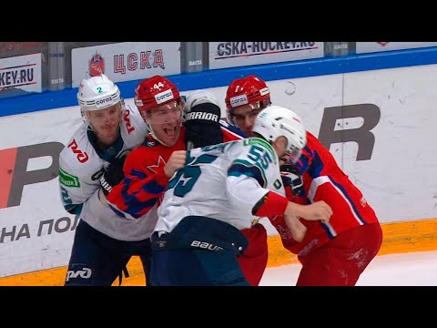 Бой КХЛ: Гуськов-мл VS Крощинский / KHL Fight: Guskov-Jr VS Kroshchinsky