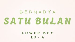 Download lagu Bernadya - Satu Bulan [ KARAOKE INSTRUMENTAL MUSIC - MALE / LOWER KEY ]