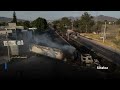 Mexique: les images de véhicules incendiés à Jalisco