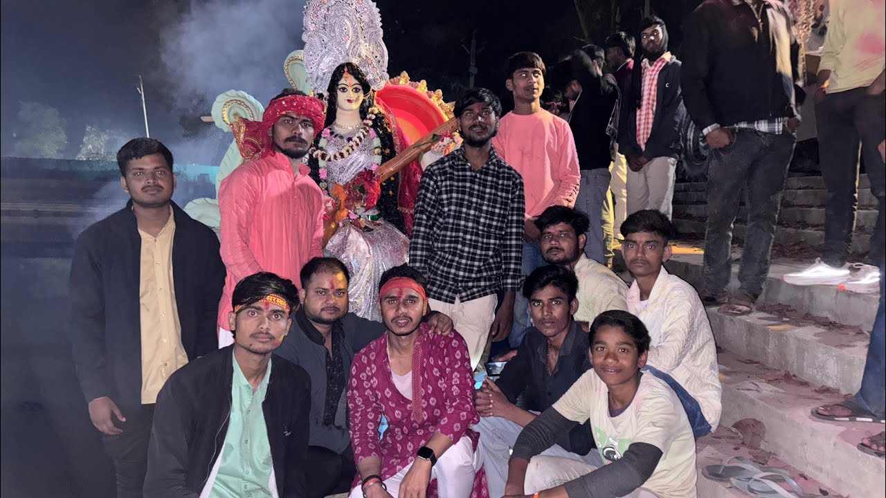 Saraswati mata ka visarjan ho gaya 🥺