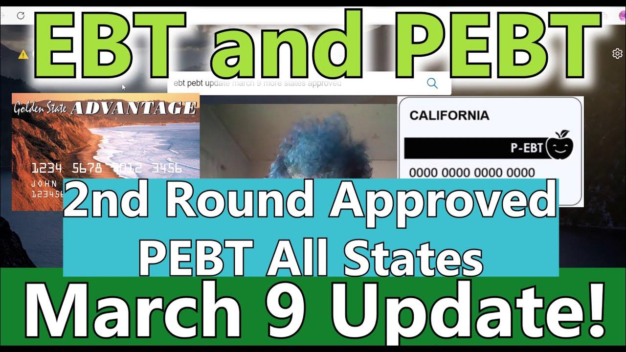 Second Round of PEBT EBT Card 234 Apply More States Approved March