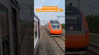 Howrah-Patna Saffron 🇮🇳Vande Bharat Exp #indianrailways #youtubeshorts #shorts #viral #train